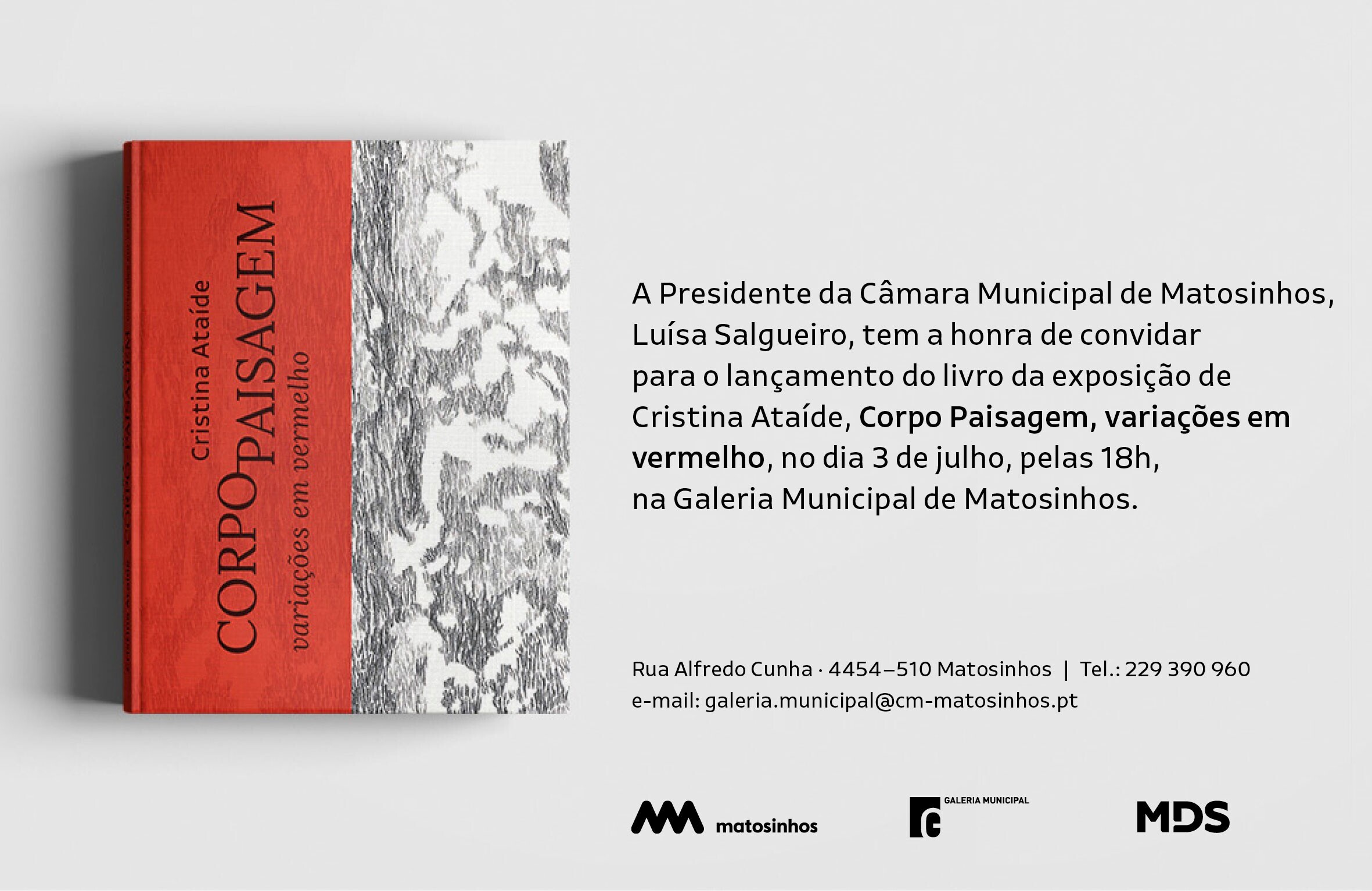 Convite para o Lan&ccedil;amento do livro da exposi&ccedil;&atilde;o